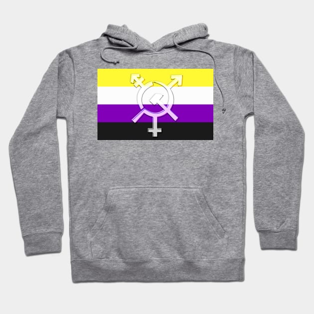 Enby Communist Pride Hoodie by WallHaxx